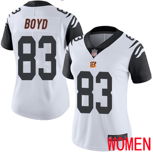 Cincinnati Bengals Limited White Women Tyler Boyd Jersey NFL Footballl #83 Rush Vapor Untouchable
